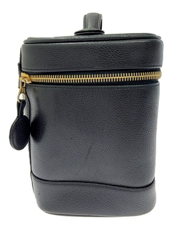 Chanel Caviar Leather Vanity Bag Black Handbag - Picture 4 of 9